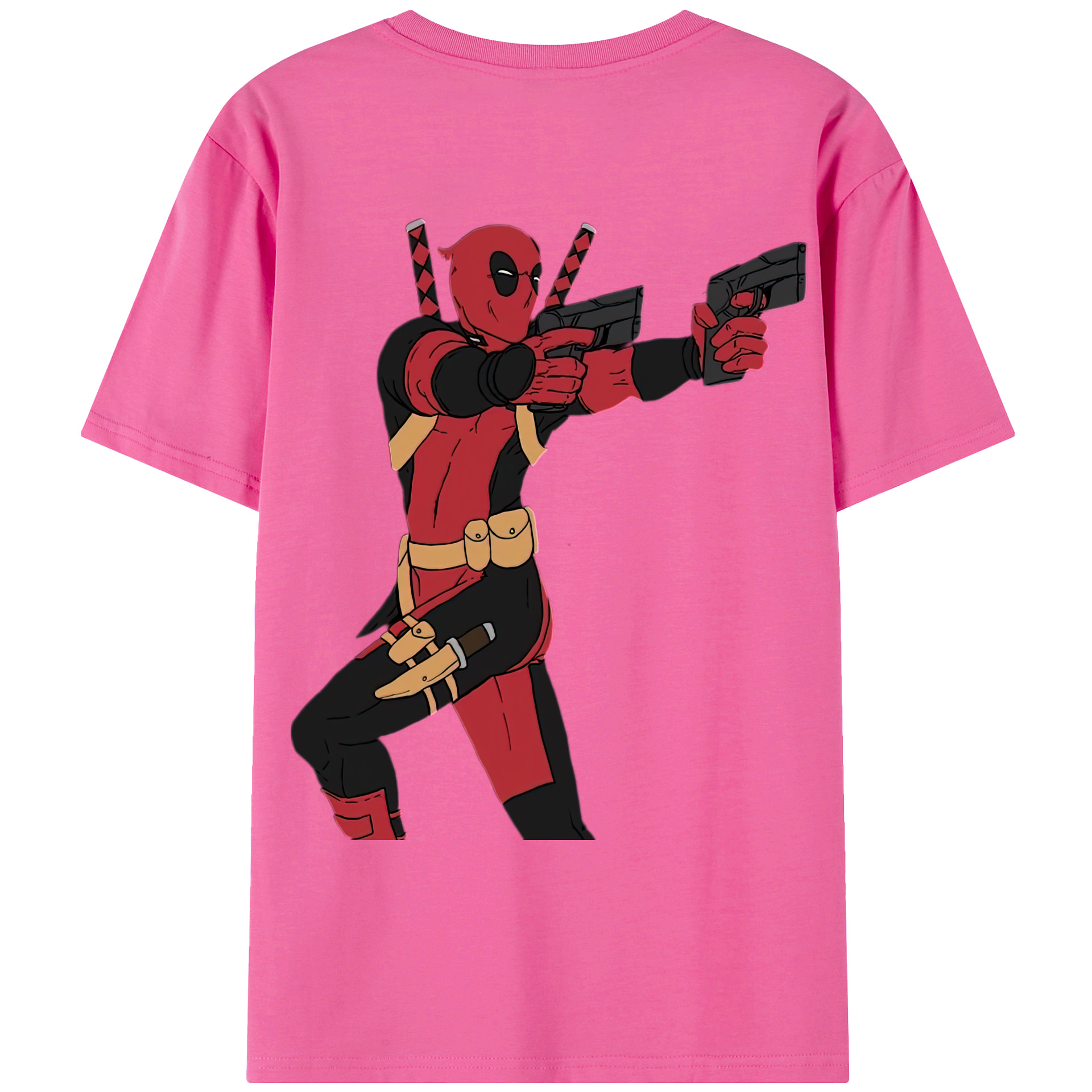（画像用） Deadpool デッドプール レディース半袖Tシャツ(バックプリント)
